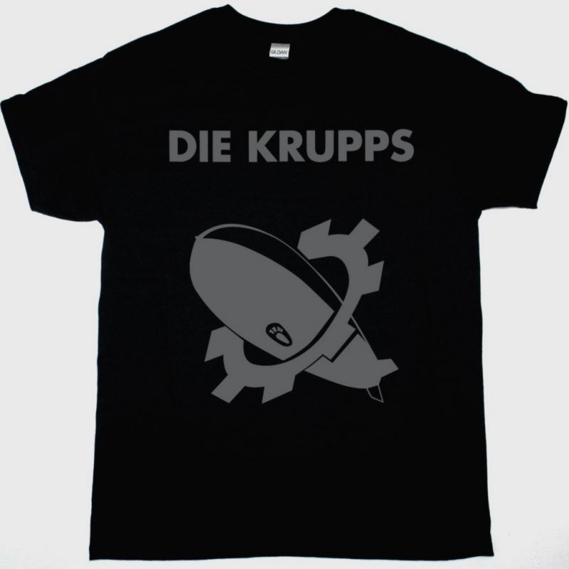 DIE KRUPPS BURNING RING LOGO NEW BLACK T-SHIRT
