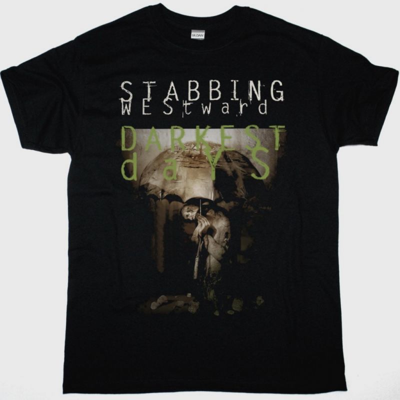 STABBING WESTWARD DARKEST DAYS NEW BLACK T-SHIRT