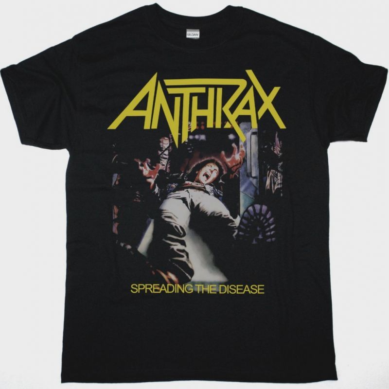 ANTHRAX SPREADING THE DISEASE BLACK T-SHIRT
