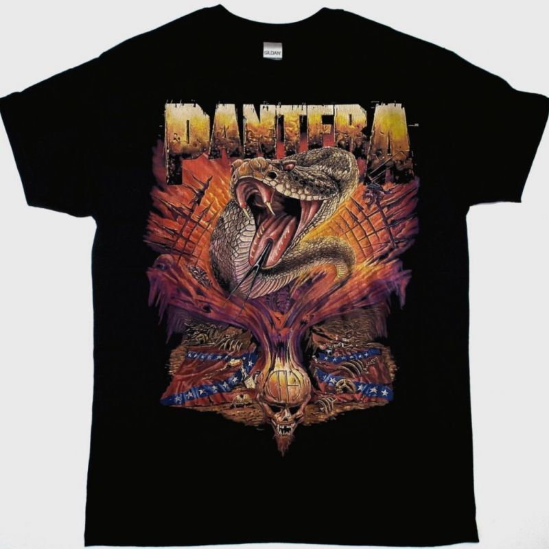 PANTERA WORLD DOMINATION TOUR NEW BLACK T-SHIRT