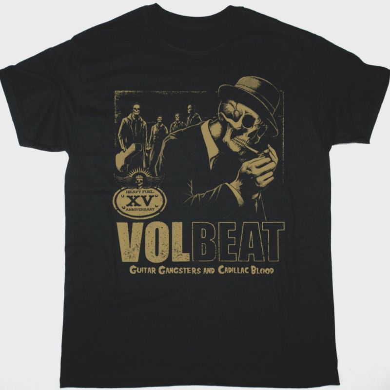 VOLBEAT GUITAR GANGSTERS & CADILLAC BLOOD  NEW BLACK T-SHIRT