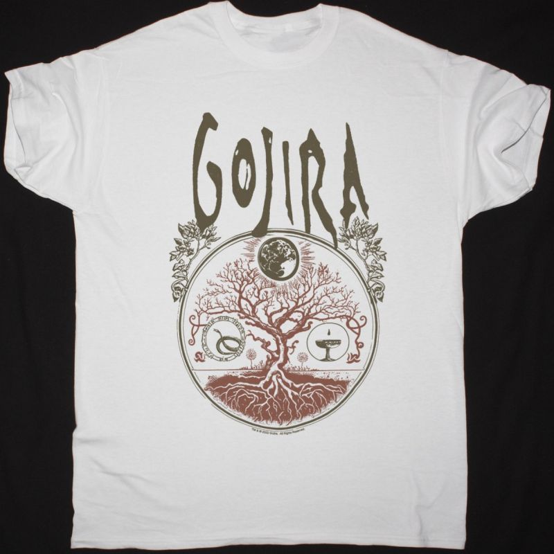 GOJIRA TREE OF LIFE NEW WHITE T SHIRT