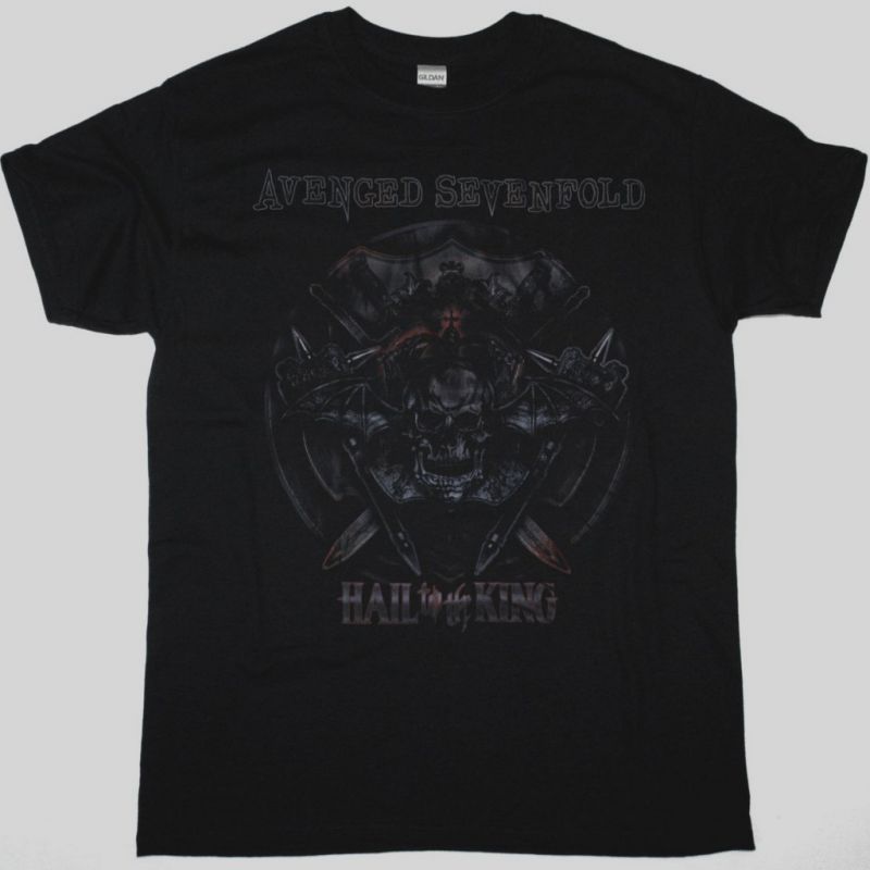 AVENGED SEVENFOLD BATTLE ARMOUR NEW BLACK T-SHIRT