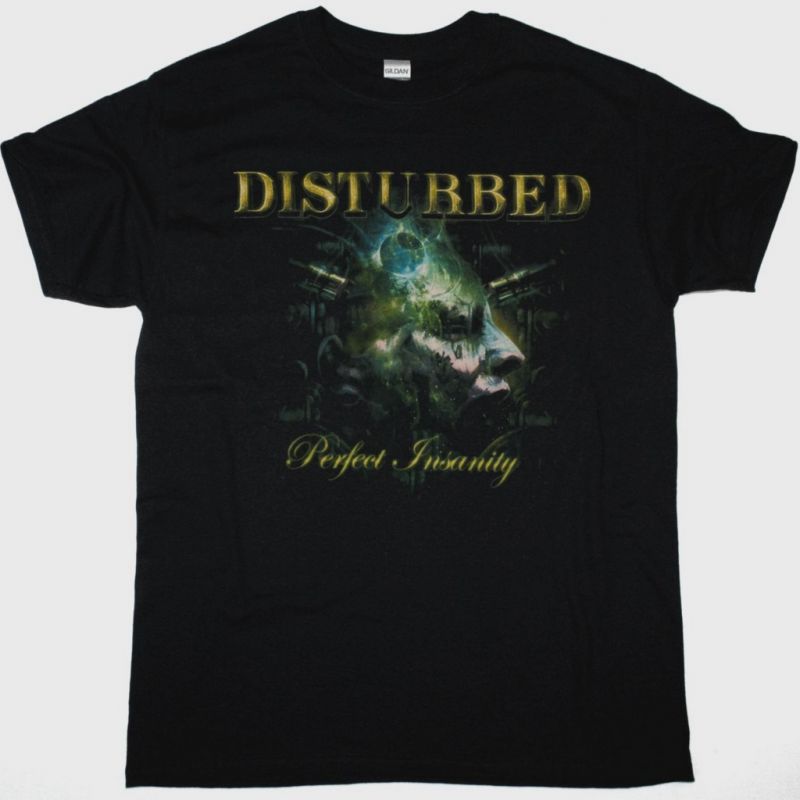 DISTURBED PERFECT INSANITY NEW BLACK T-SHIRT