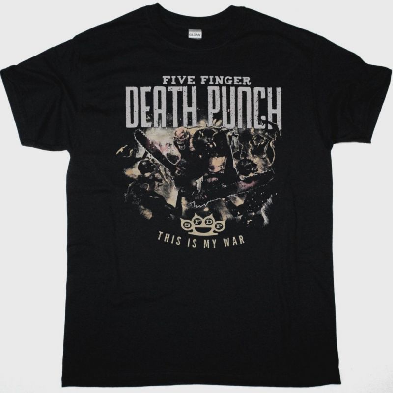 FIVE FINGER DEATH PUNCH THIS IS MY WAR NEW BLACK T-SHIRT