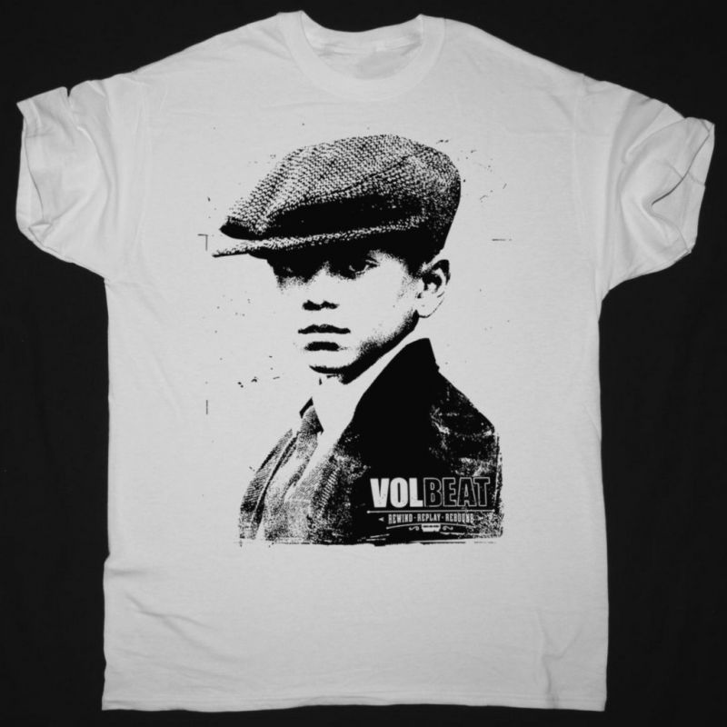 VOLBEAT REWIND REPLAY REBOUND TRACKLIST  NEW WHITE T-SHIRT