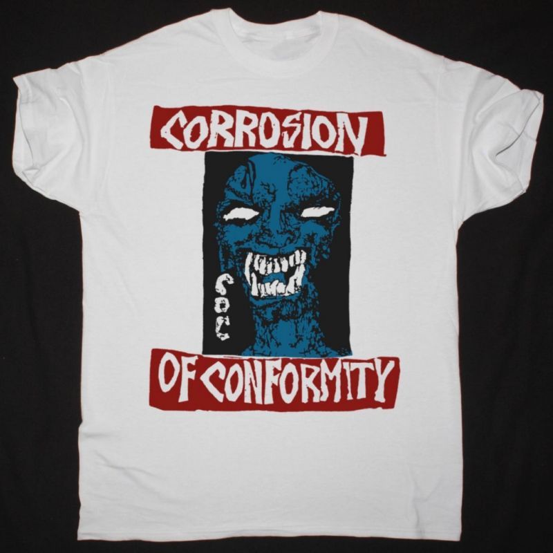 CORROSION OF CONFORMITY EYE FOR AN EYE 84 NEW WHITE T-SHIRT