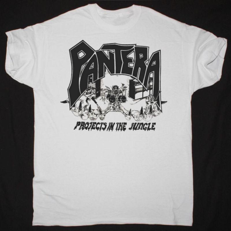 PANTERA PROJECTS IN THE JUNGLE NEW WHITE T-SHIRT