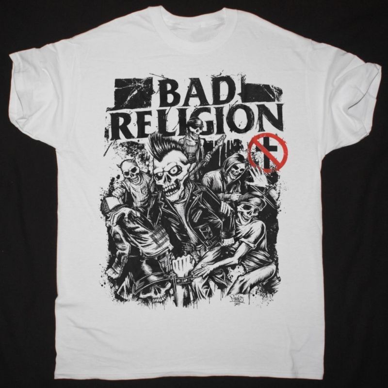 BAD RELIGION MOSH PIT NEW WHITE T SHIRT
