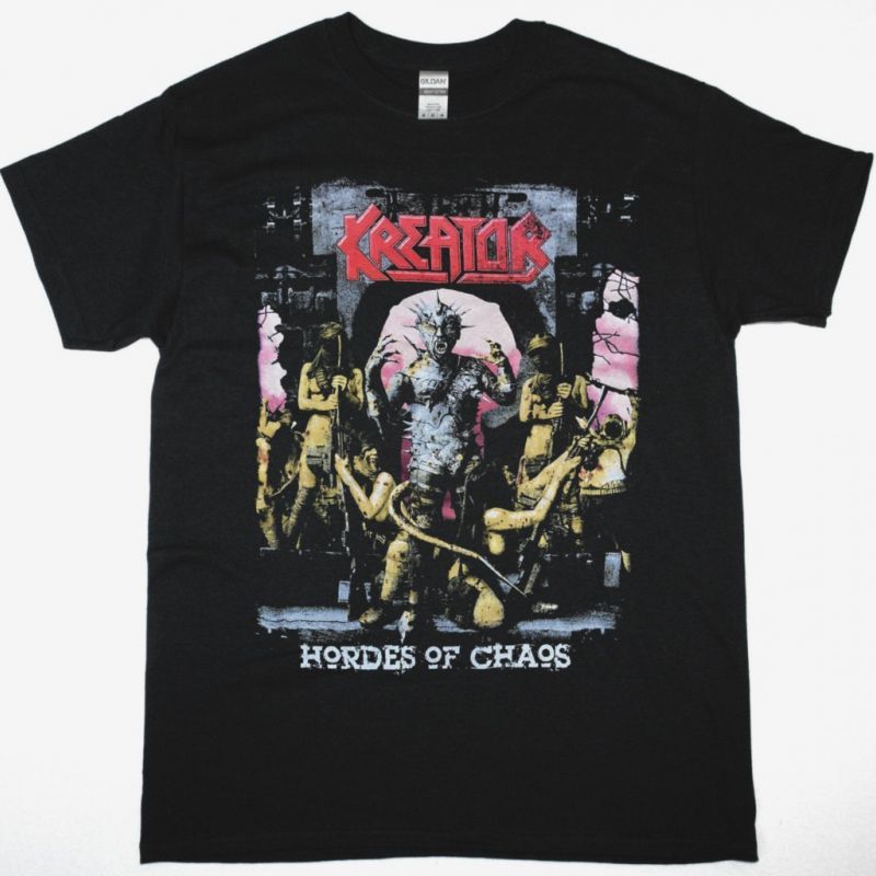 KREATOR HORDES OF CHAOS NEW BLACK T SHIRT