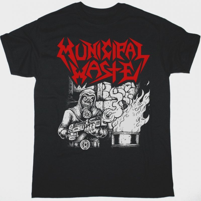 MUNICIPAL WASTE WASTE EM ALL NEW BLACK T-SHIRT