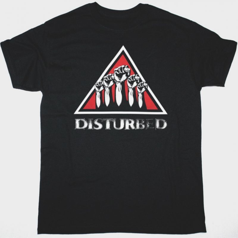 DISTURBED TEN THOUSAND FISTS NEW BLACK T-SHIRT