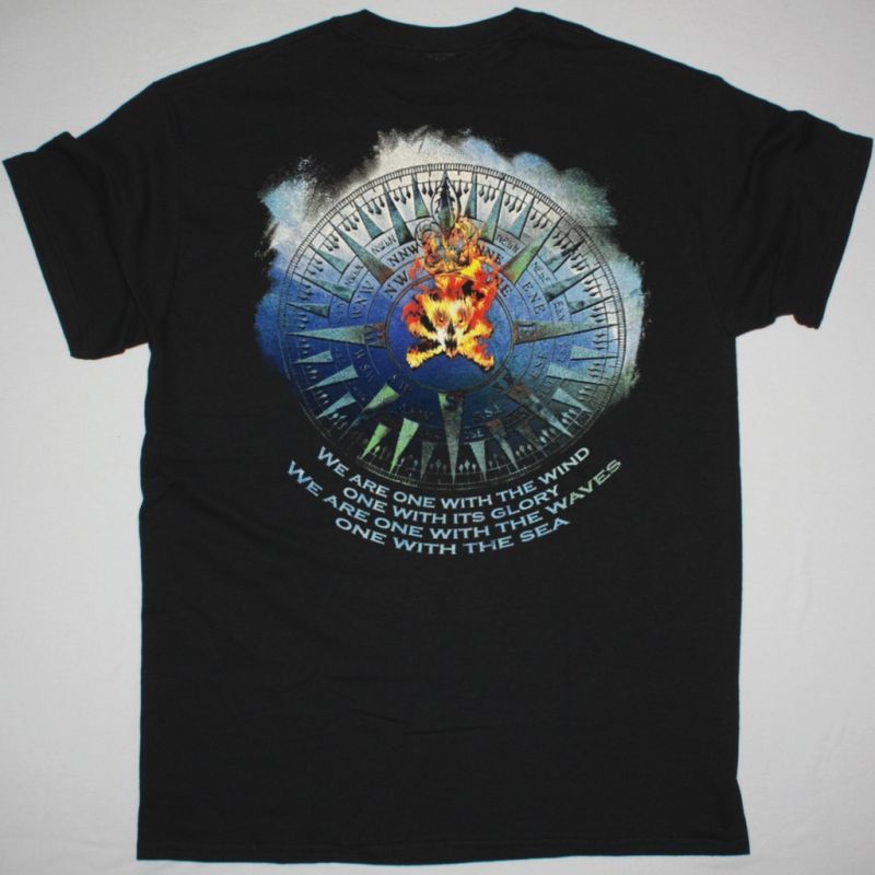 RUNNING WILD RIDING ON THE TIDE NEW BLACK T SHIRT