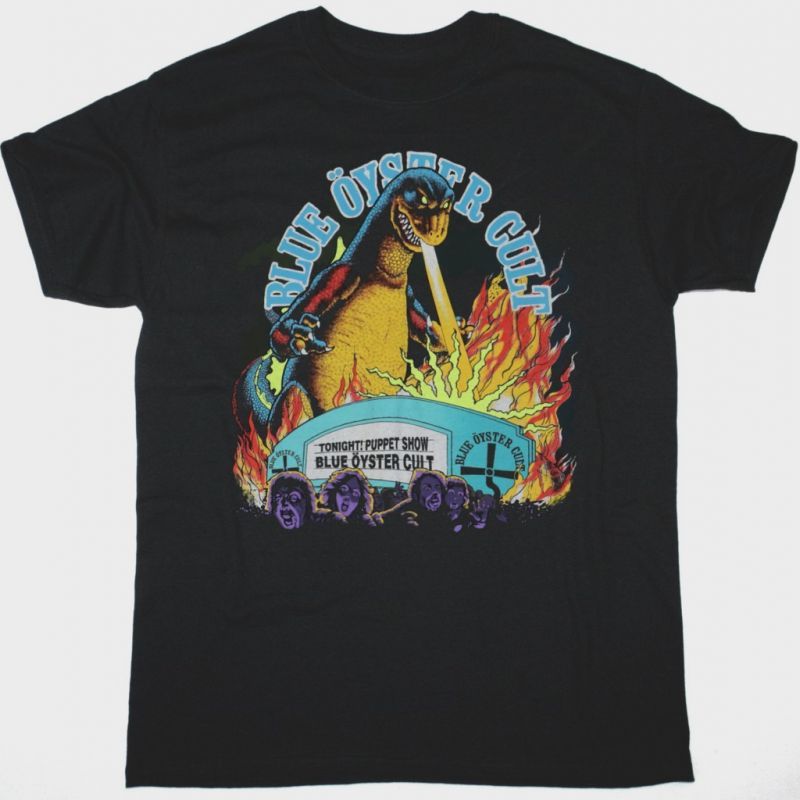 BLUE ÖYSTER CULT GODZILLA NEW BLACK T SHIRT