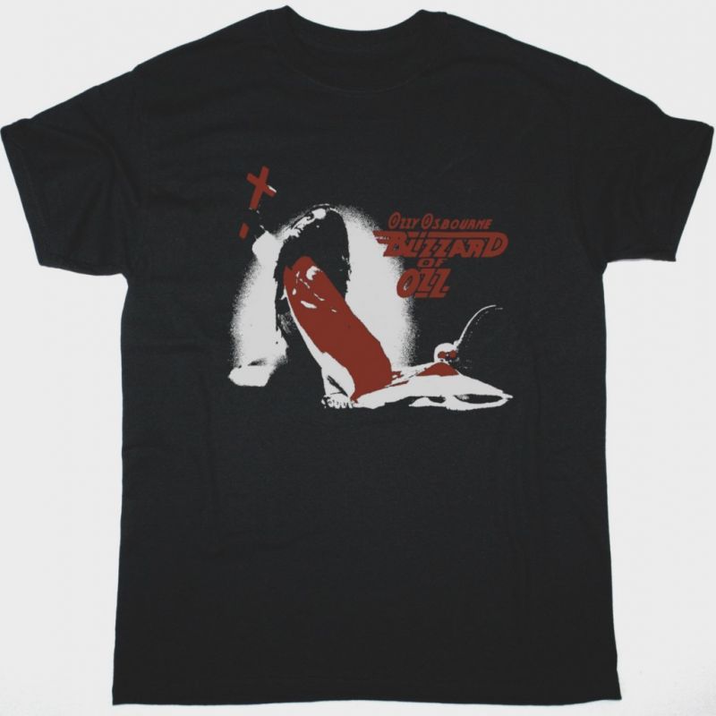 OZZY OSBOURNE BLIZZARD OF OZZ 1981 TOUR NEW BLACK T-SHIRT