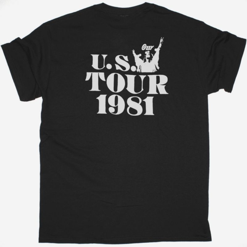 OZZY OSBOURNE BLIZZARD OF OZZ 1981 TOUR NEW BLACK T-SHIRT