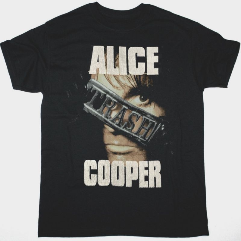 ALICE COOPER TRASHES AMERICA 1990 TOUR NEW BLACK T SHIRT