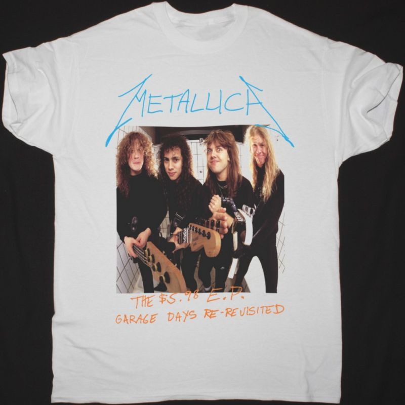 METALLICA THE 5,98 EP GARAGE DAYS RE-REVISITED NEW WHITE T-SHIRT