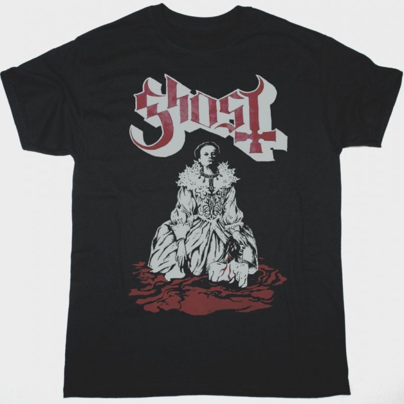 GHOST ELIZABETH NEW BLACK T-SHIRT