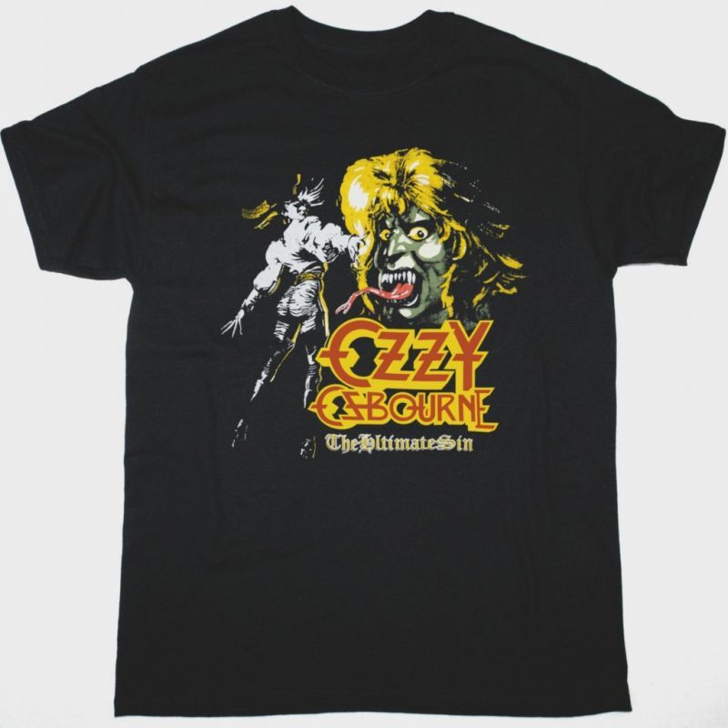 OZZY OSBOURNE THE ULTIMATE SIN PROMO NEW BLACK T-SHIRT
