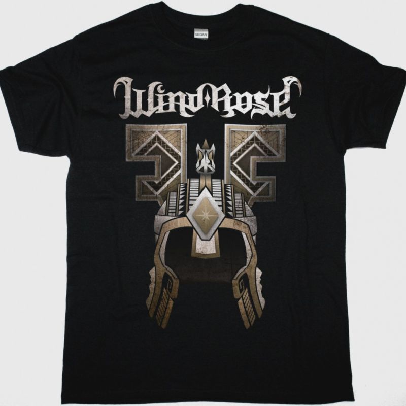 WIND ROSE GATES OF EKRUND NEW BLACK T SHIRT