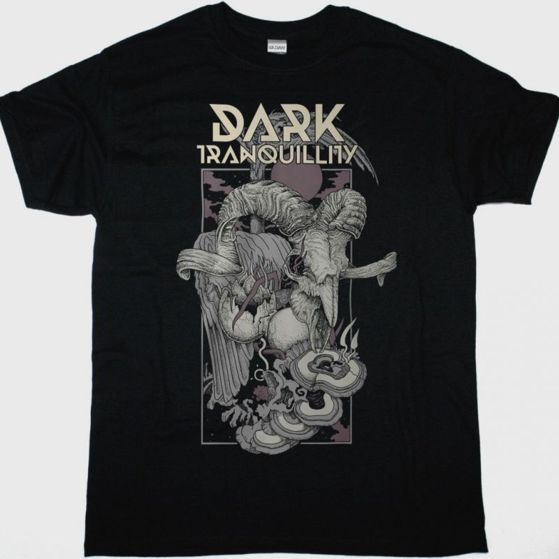 DARK TRANQUILLITY RAMSKULL NEW BLACK T-SHIRT