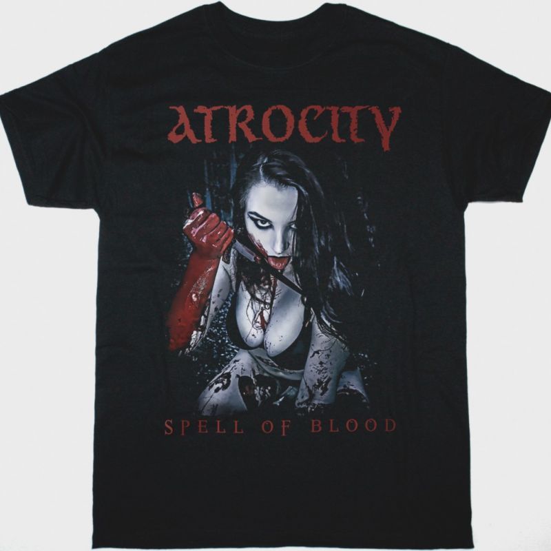 ATROCITY SPELL OF BLOOD NEW BLACK T SHIRT