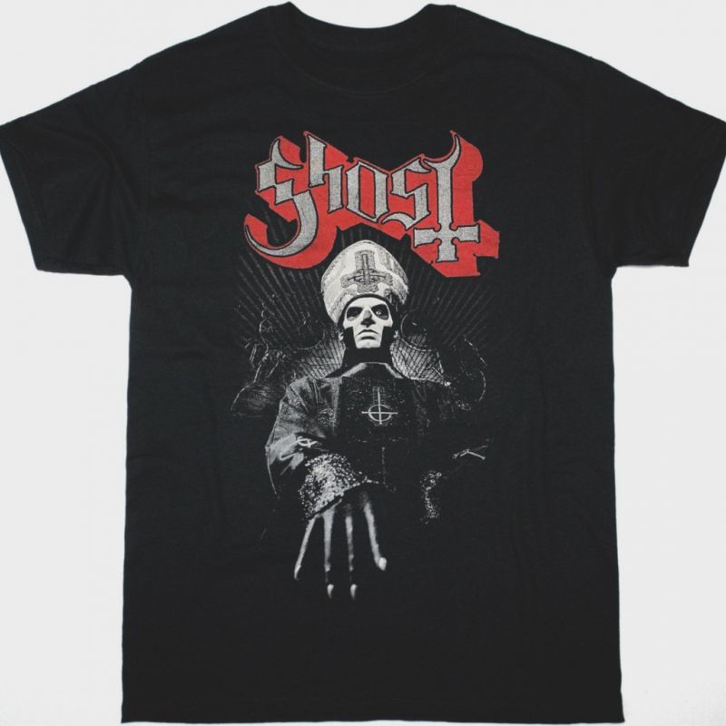 GHOST PAPA EMERITUS III NEW BLACK T-SHIRT