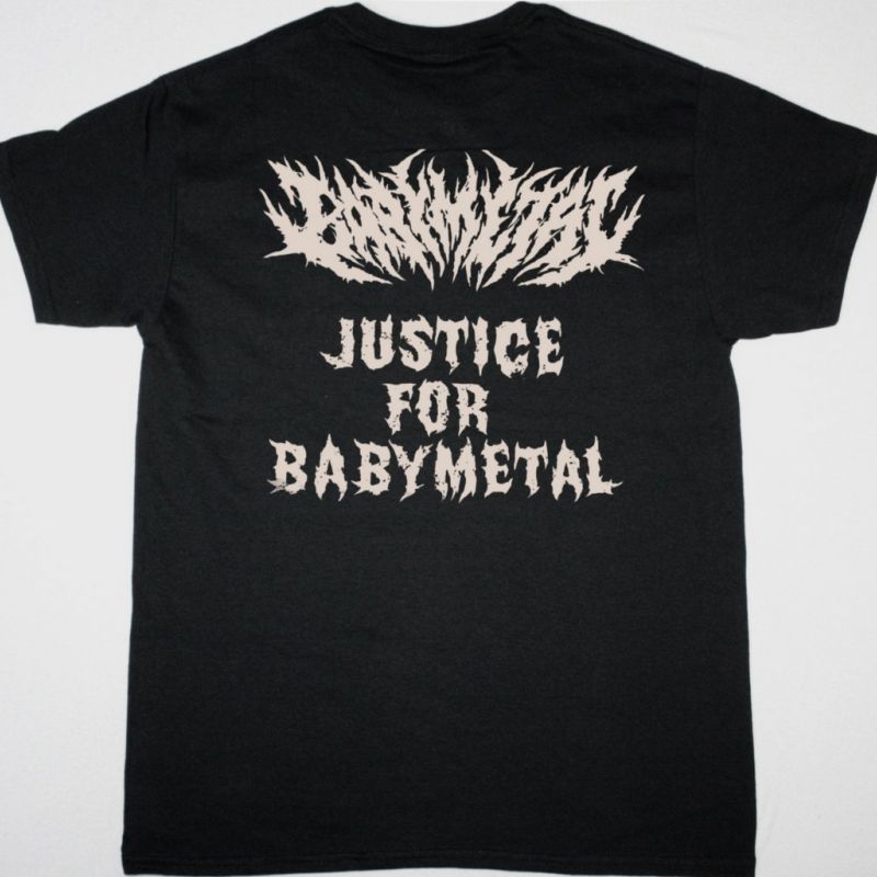 BABYMETAL JUSTICE FOR BABYMETAL NEW BLACK T-SHIRT