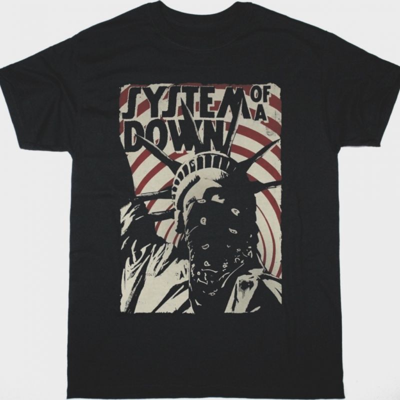 SYSTEM OF A DOWN LIBERTY NEW BLACK T SHIRT