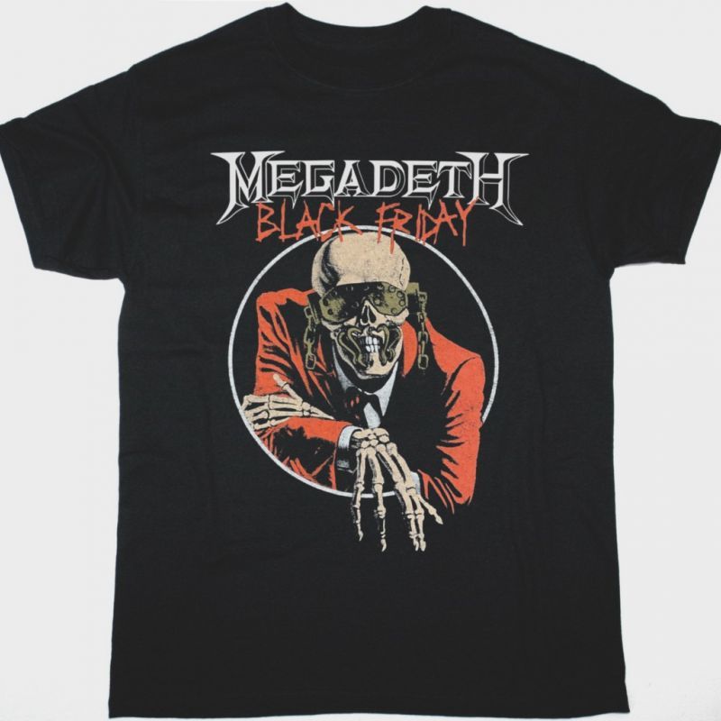 MEGADETH BLACK FRIDAY NEW BLACK T-SHIRT