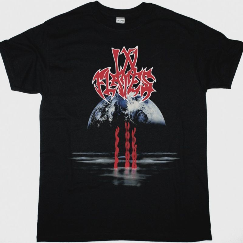 IN FLAMES LUNAR STRAIN NEW BLACK T-SHIRT