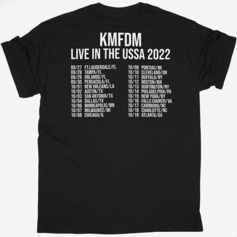 KMFDM HYENA TOUR NEW BLACK T SHIRT