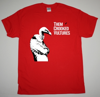 THEM CROOKED VULTURES BIRDMAN NEW RED T-SHIRT