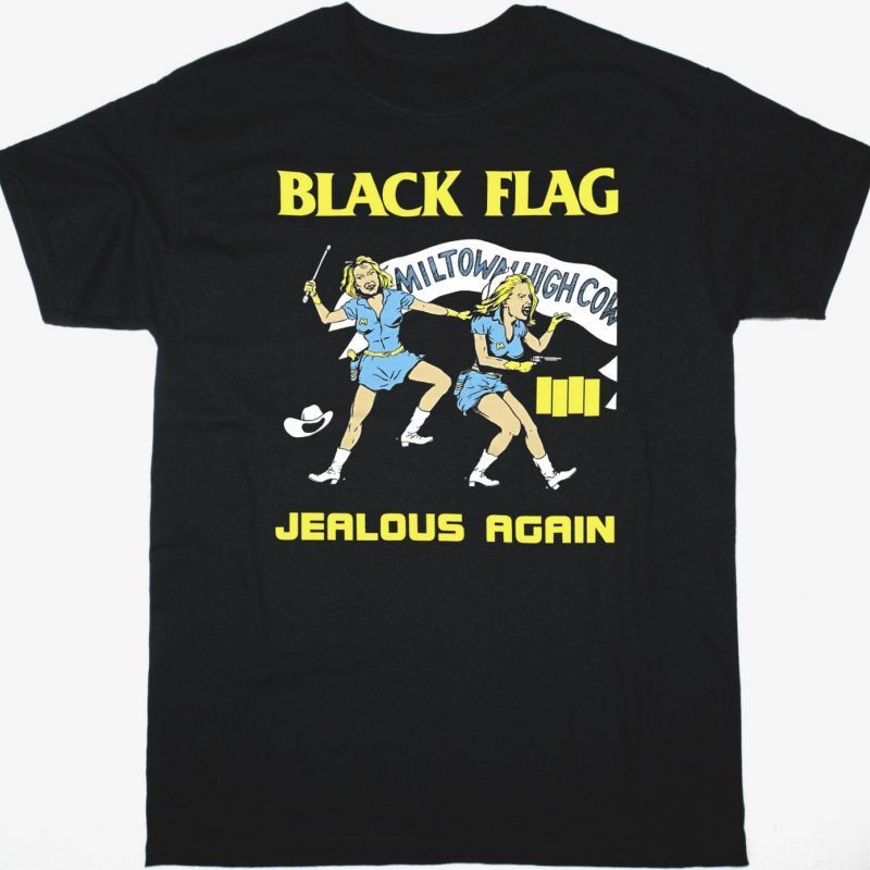 BLACK FLAG JEALOUS AGAIN NEW BLACK T SHIRT