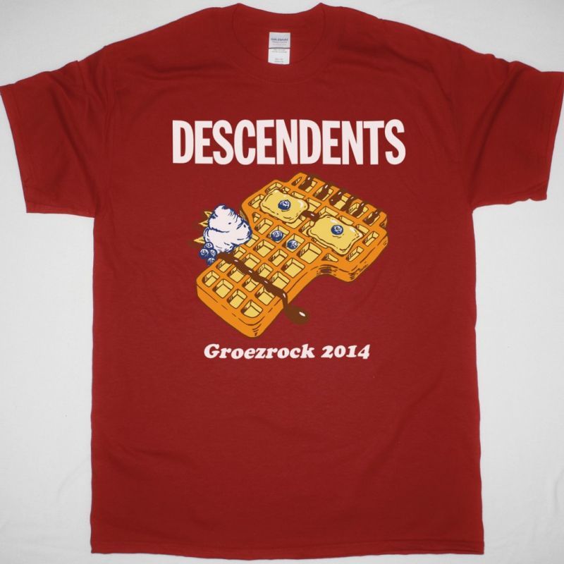 DESCENDENTS GROEZROCK FEST WAFFLE MILO NEW RED T SHIRT