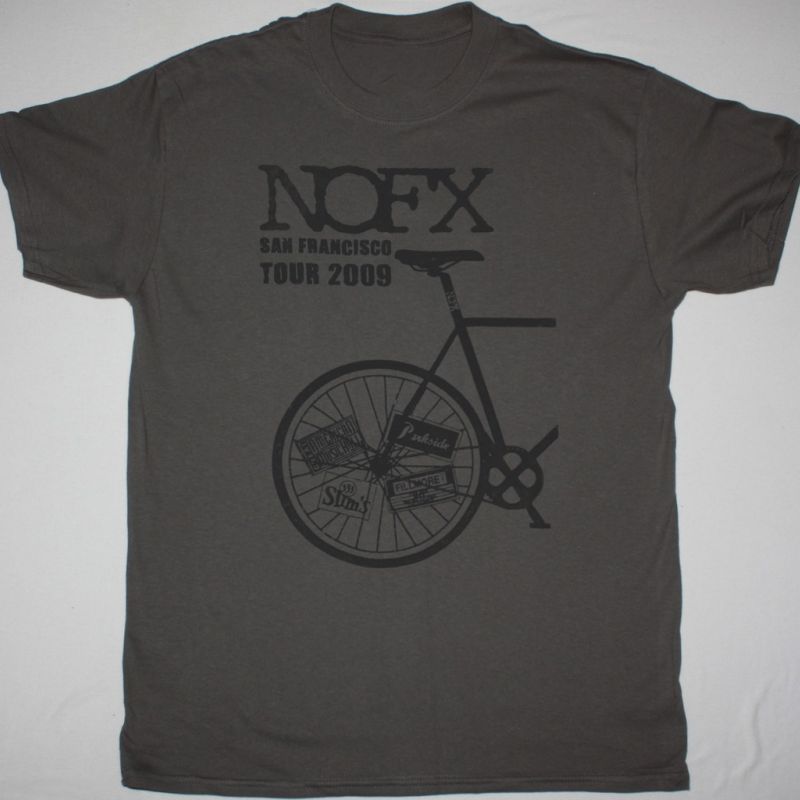 NOFX SAN FRANCISCO TOUR 2009 NEW GREY T SHIRT