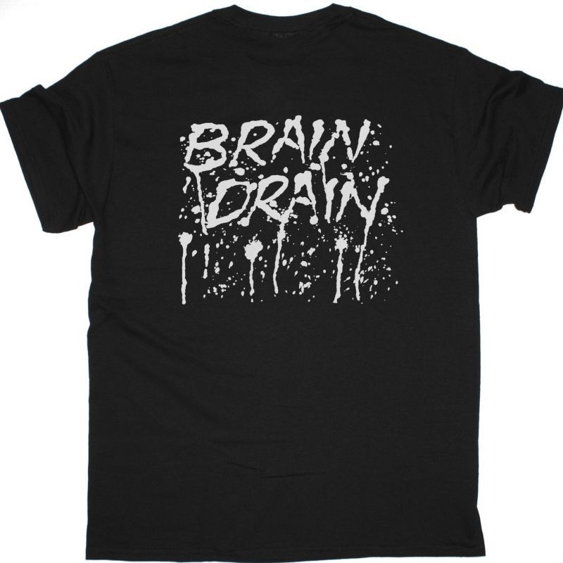 RAMONES BRAIN DRAIN NEW BLACK T-SHIRT