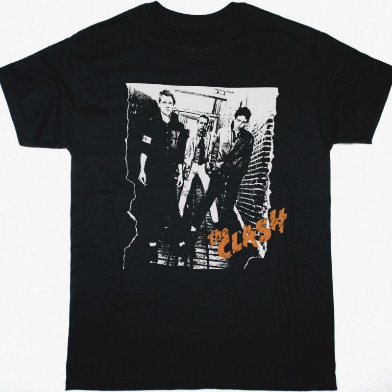 THE CLASH BAND NEW BLACK T-SHIRT