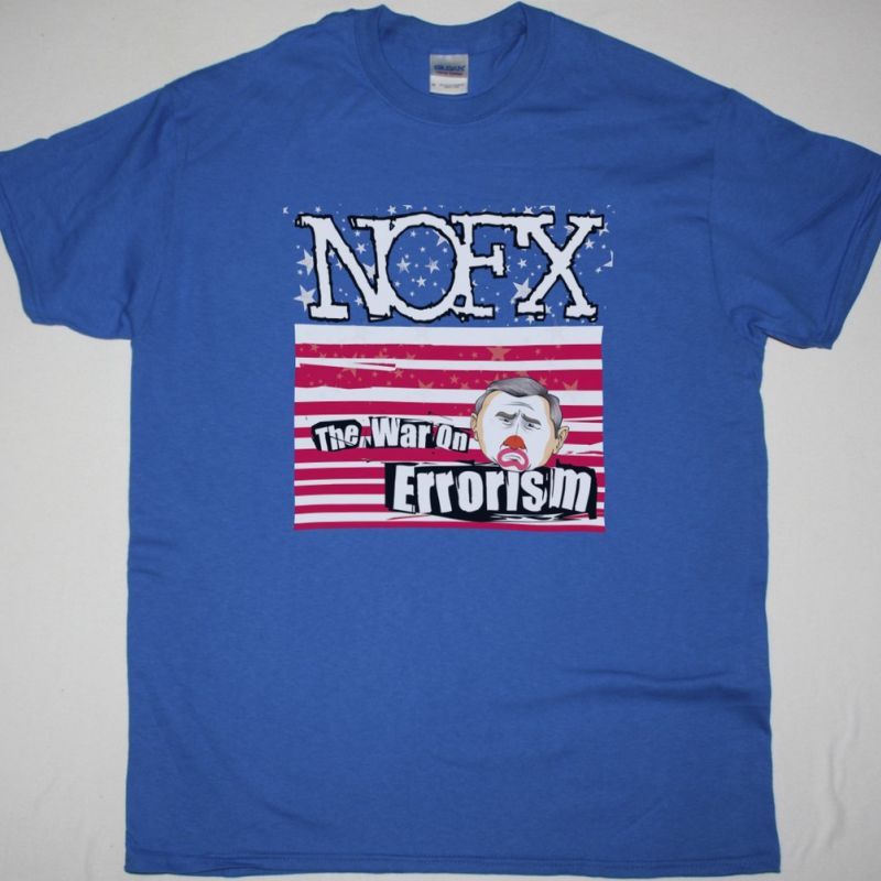 NOFX THE WAR ON ERRORISM NEW BLUE T SHIRT