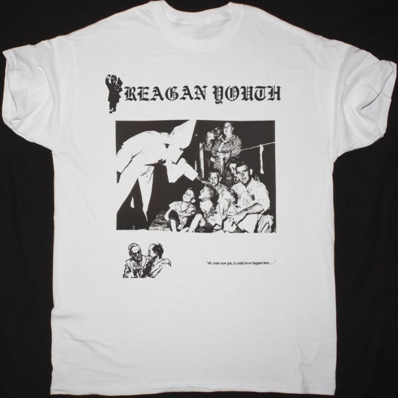 REAGAN YOUTH YOUTH ANTHEMS FOR THE NEW ORDER NEW WHITE T SHIRT