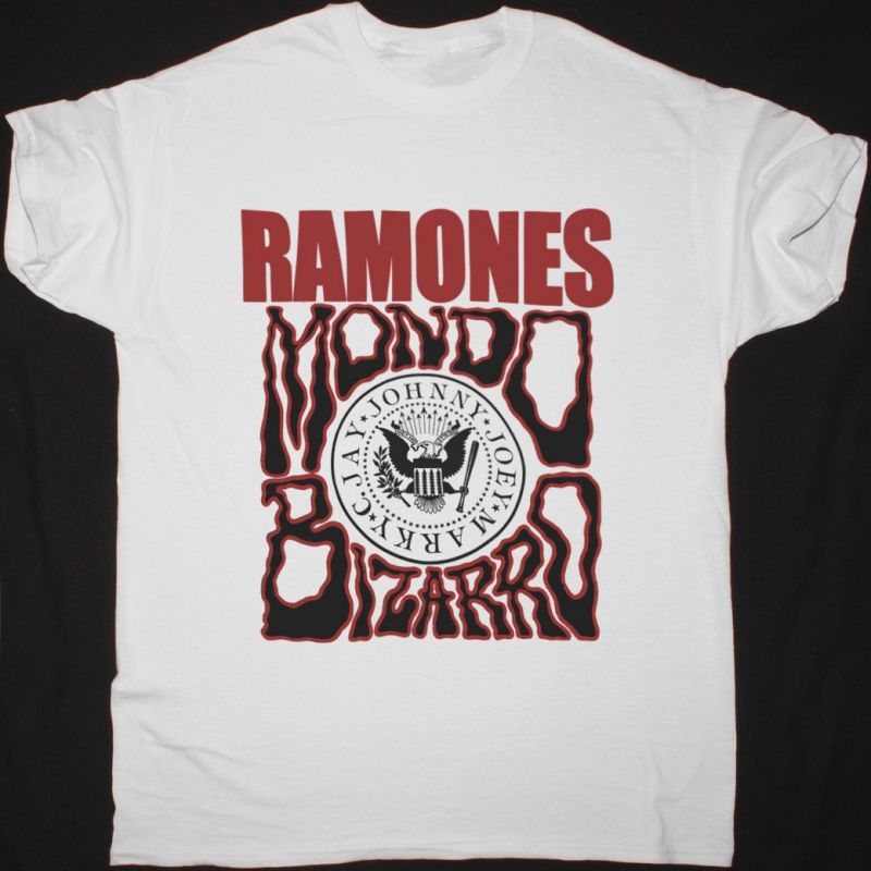 RAMONES MONDO BIZARRO NEW WHITE T-SHIRT