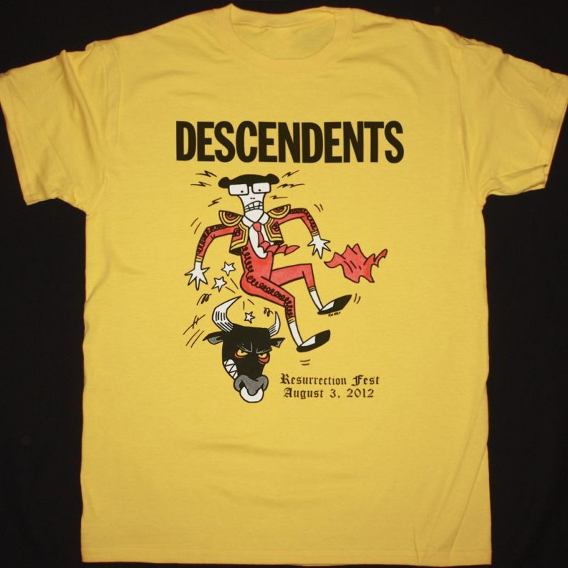 DESCENDENTS RESURRECTION FEST NEW YELLOW T SHIRT