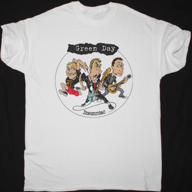 GREEN DAY INSOMNIAC NEW WHITE T SHIRT