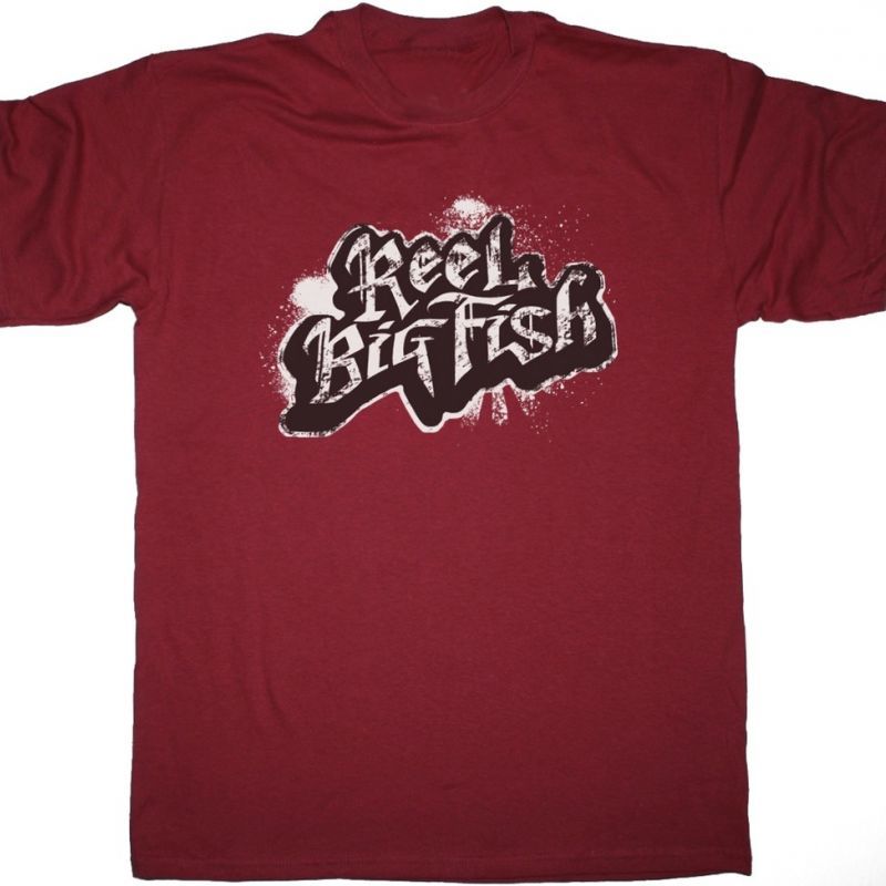 REEL BIG FISH GRAFFITI NEW RED T-SHIRT