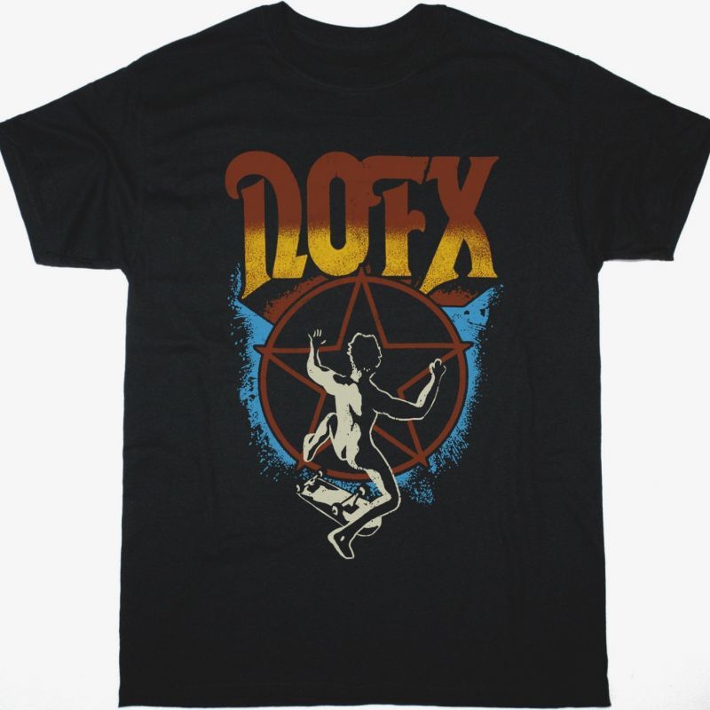 NOFX KICKFLIP NEW BLACK T SHIRT