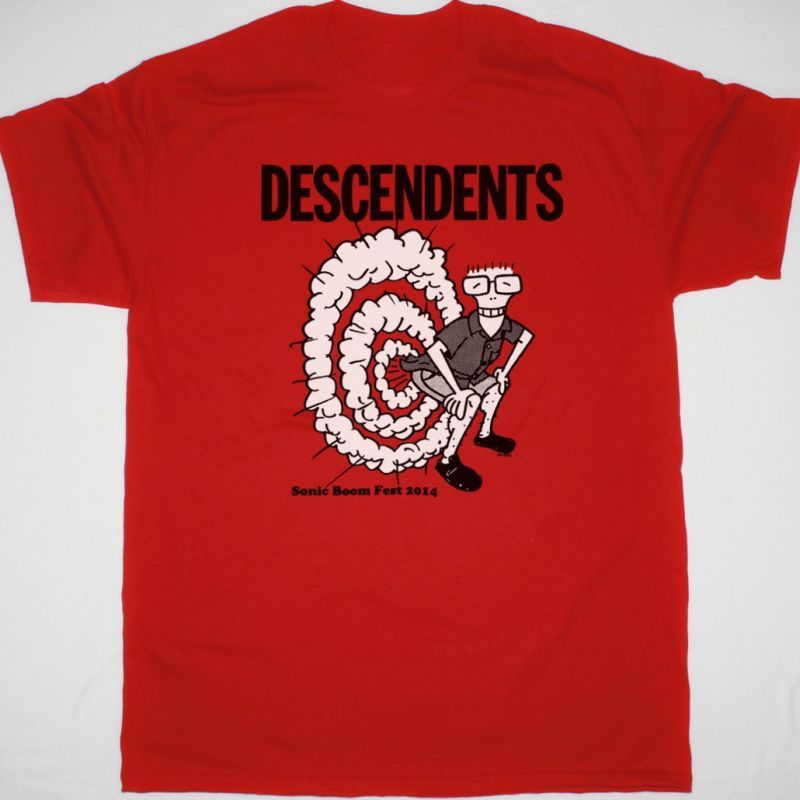 DESCENDENTS SONIC BOOM FEST 2014 TOUR NEW RED T SHIRT