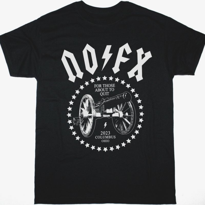 NOFX FOR THOSE ABOUT TO QUIT NEW BLACK T SHIRT