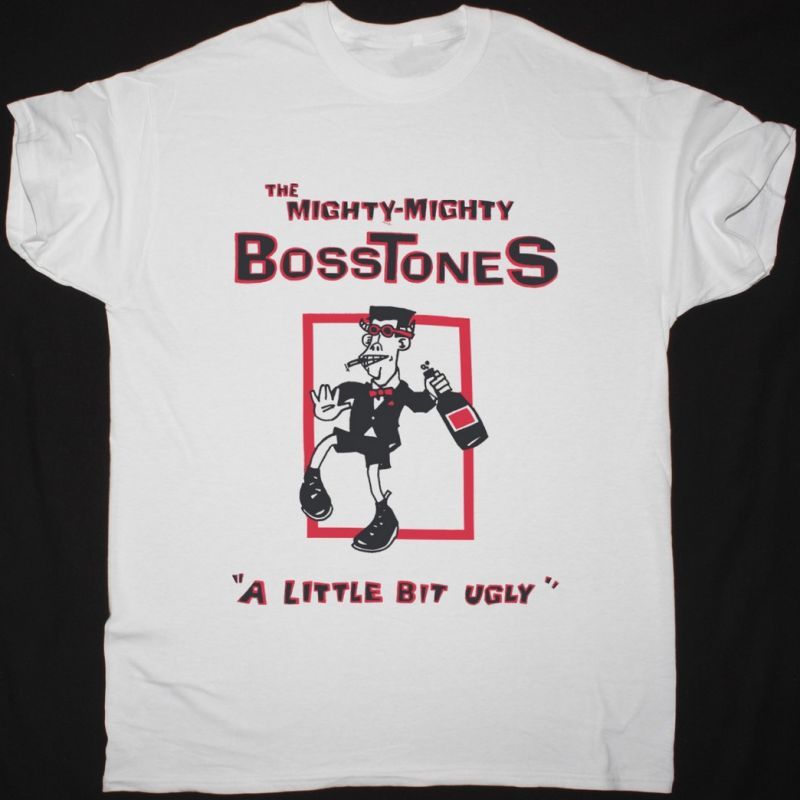 THE MIGHTY MIGHTY BOSSTONES  IT'S A PLAID WORLD NEW WHITE T-SHIRT