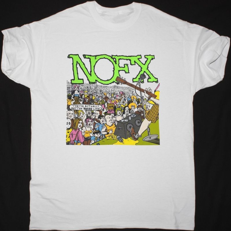 NOFX THE'VE ACTUALLY GOTTEN WORSE LIVE 2007 NEW WHITE T SHIRT